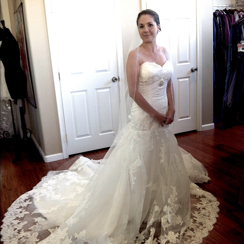 Brand new ivory corset style wedding dress, NWT.